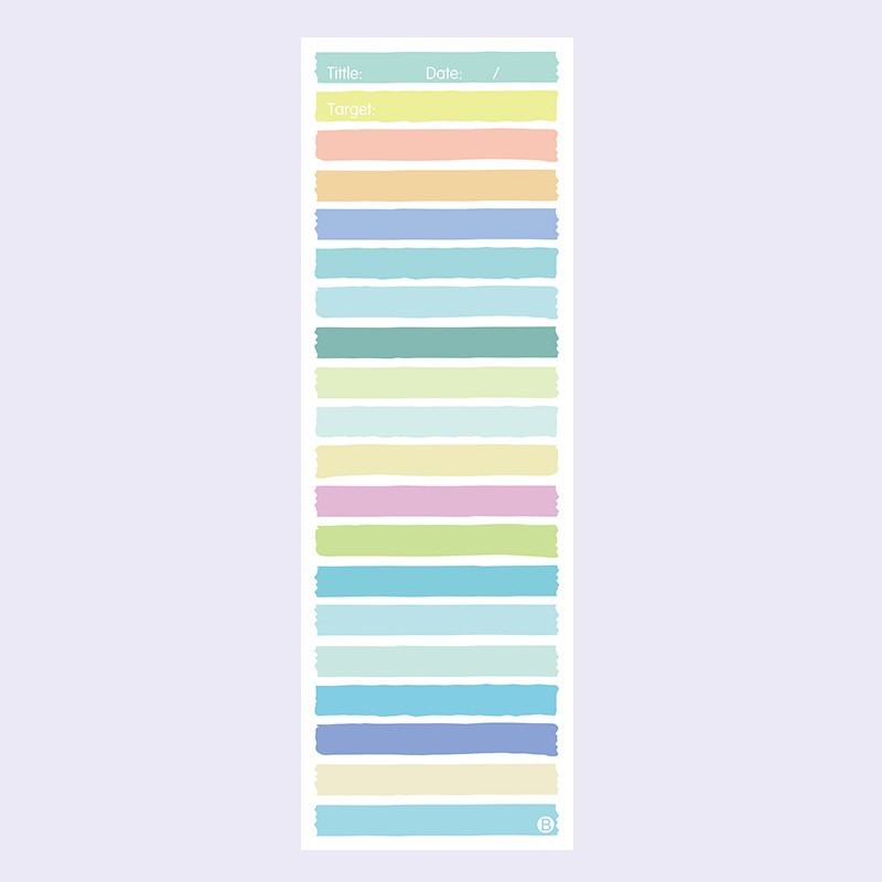 Simple Ins Wind Super Long Clause Color Student Notepad