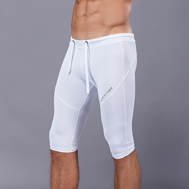 Fitness Men's Sports Five-point Tight Track And Field Pants