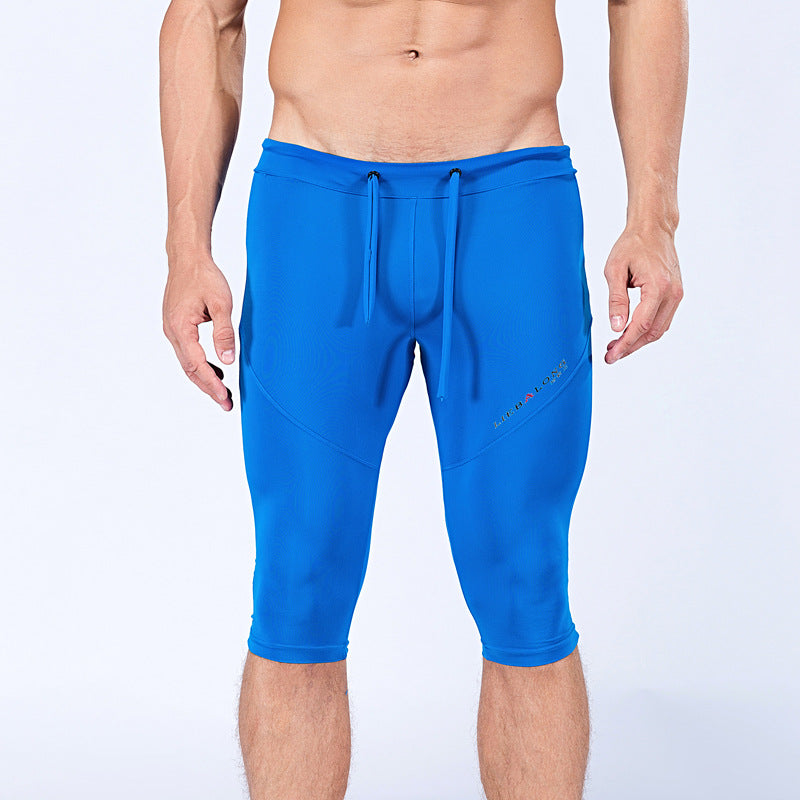 Fitness Men's Sports Five-point Tight Track And Field Pants