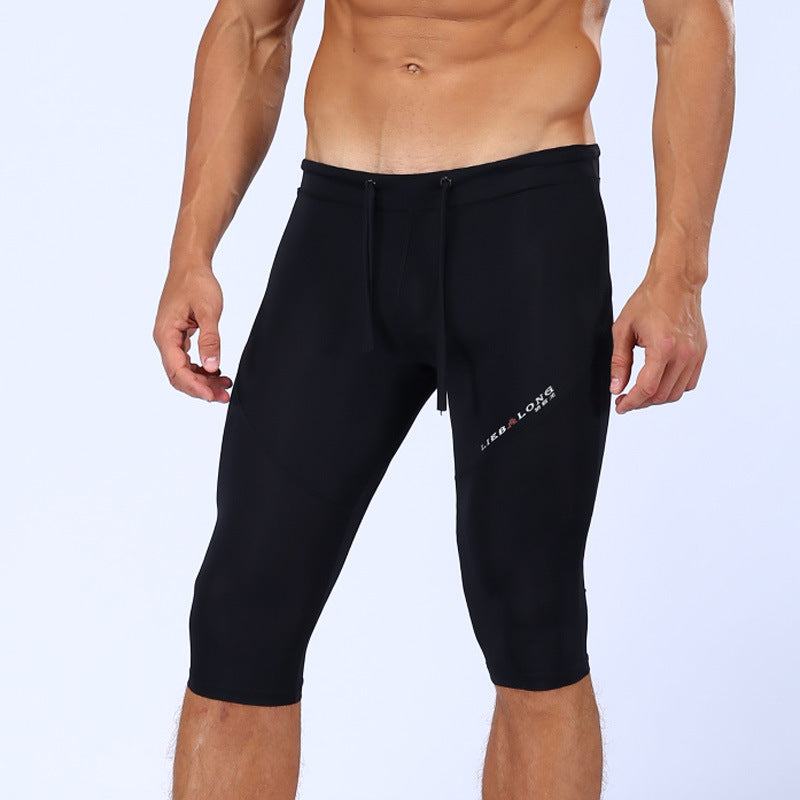 Fitness Men's Sports Five-point Tight Track And Field Pants