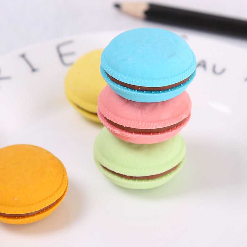 New student creative simple macaron eraser