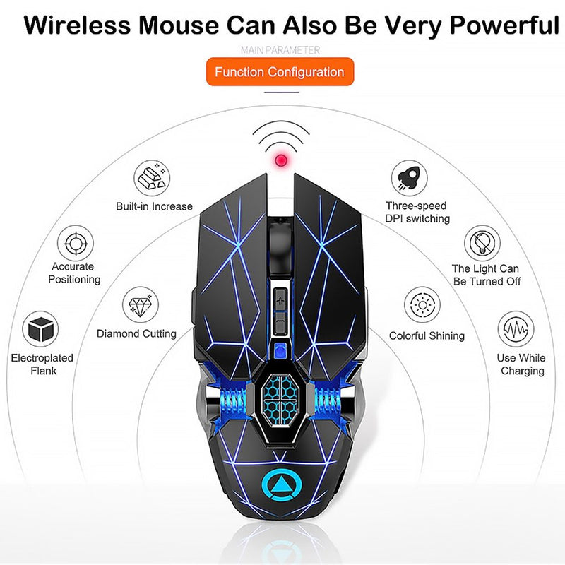 Silver Eagle A7 Silent Silent Rechargeable Wireless Mouse