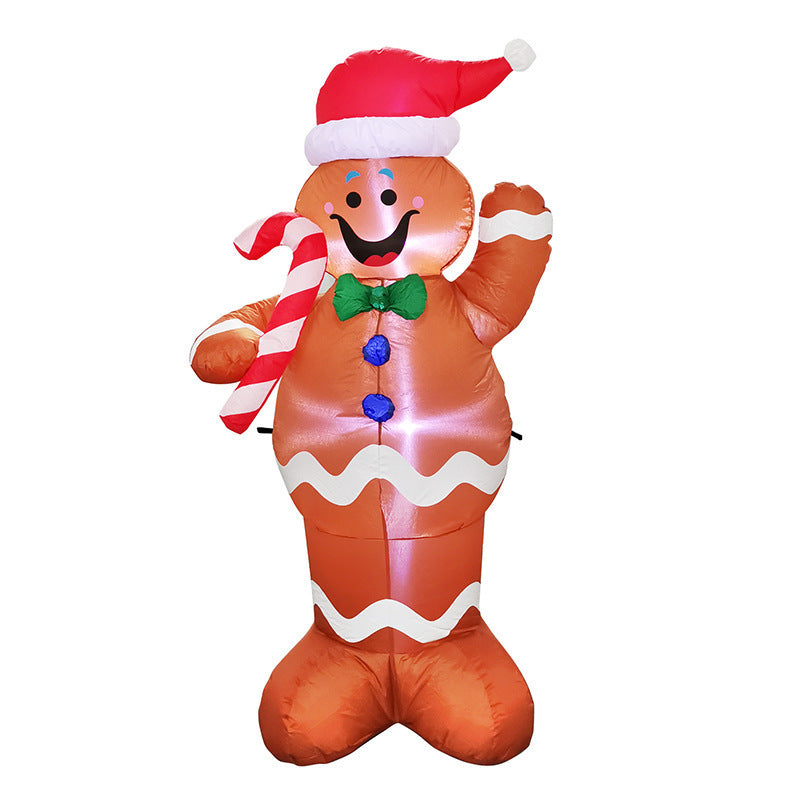 Christmas LED Lights Glowing Santa Tree Snowman Inflatable