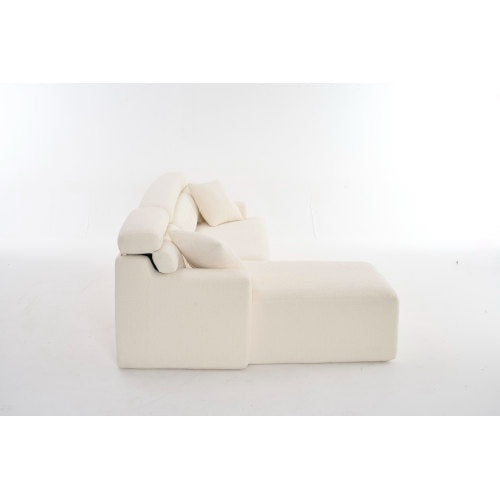 LY-029B WHITE COMPRESSION SOFA