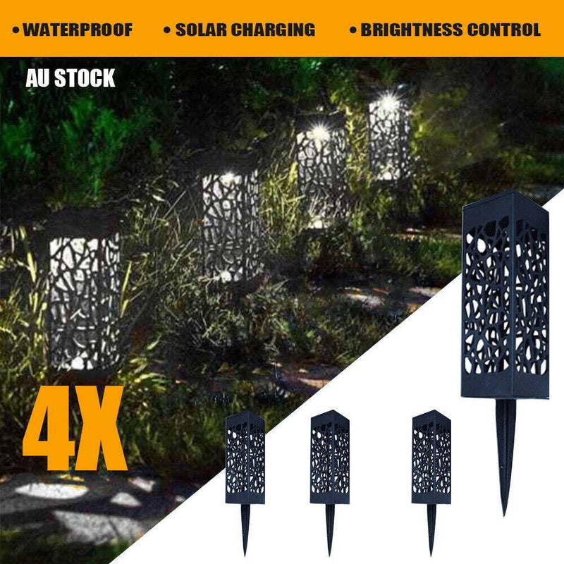 4pcs LED Solar Garden Ground Lights Sensor Light