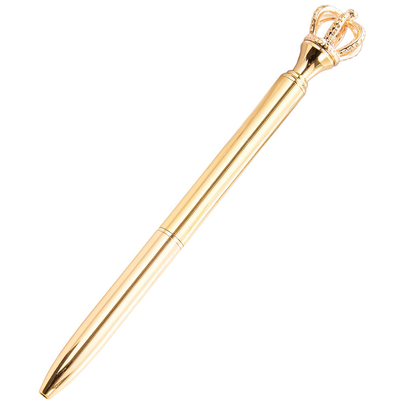 Crown Band Diamond Metal Ballpoint Pen Scepter Metal