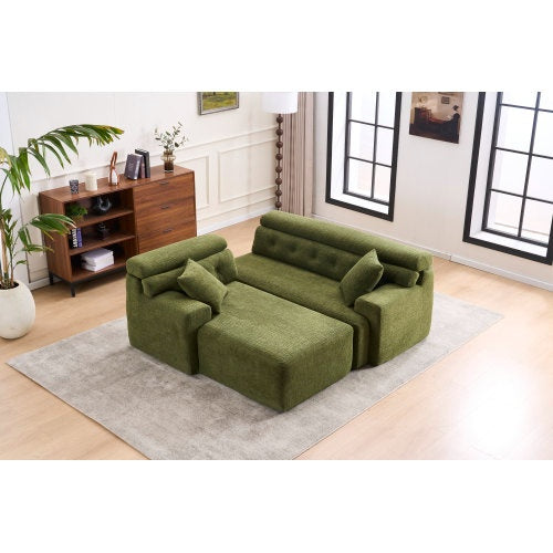 LY-029B WHITE COMPRESSION SOFA